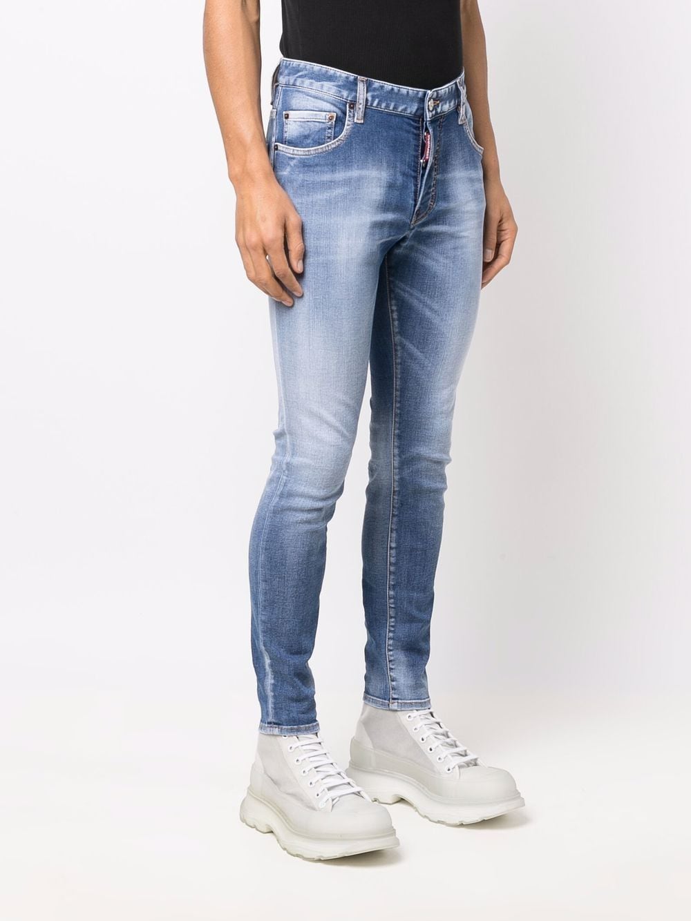 фото Dsquared2 джинсы скинни с карманами