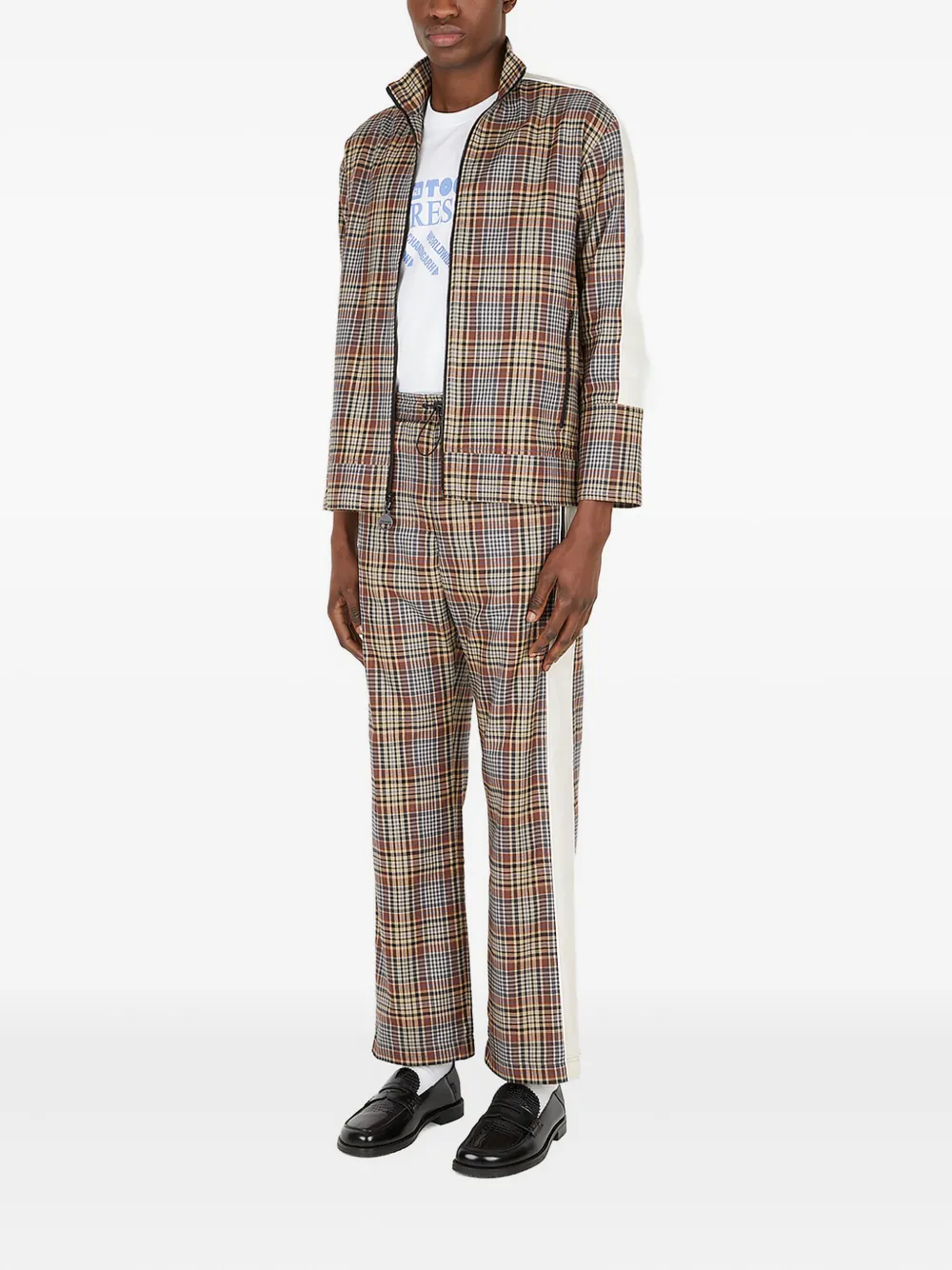 Ahluwalia Akin checked panelled trousers | Regular-Fit & Straight Leg Pants | Image 2