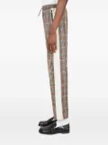 Ahluwalia Akin checked panelled trousers - Brown