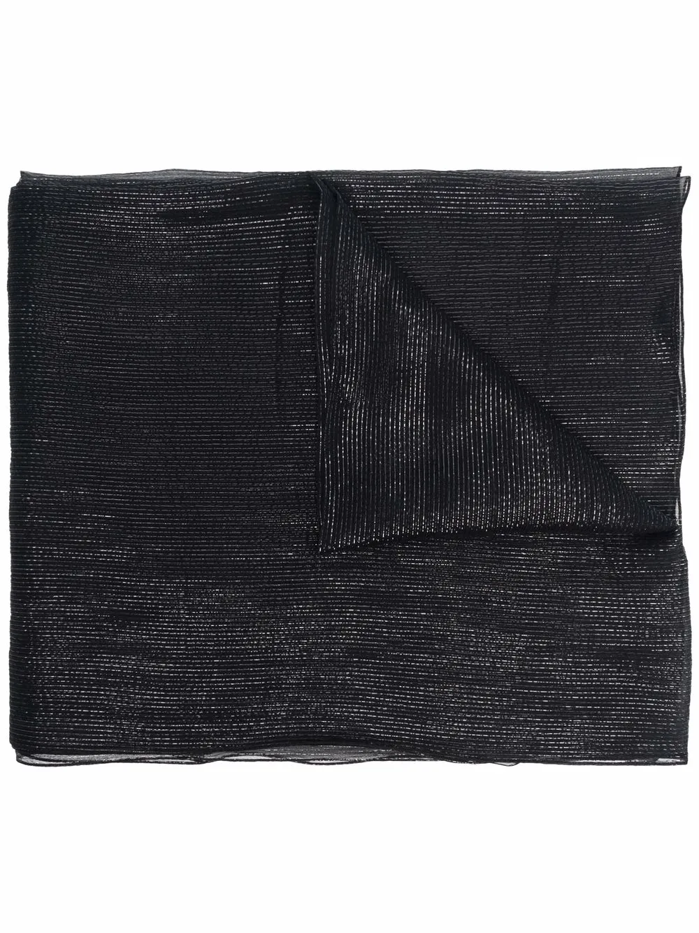 

Emporio Armani mascada con detalle metalizado - Negro
