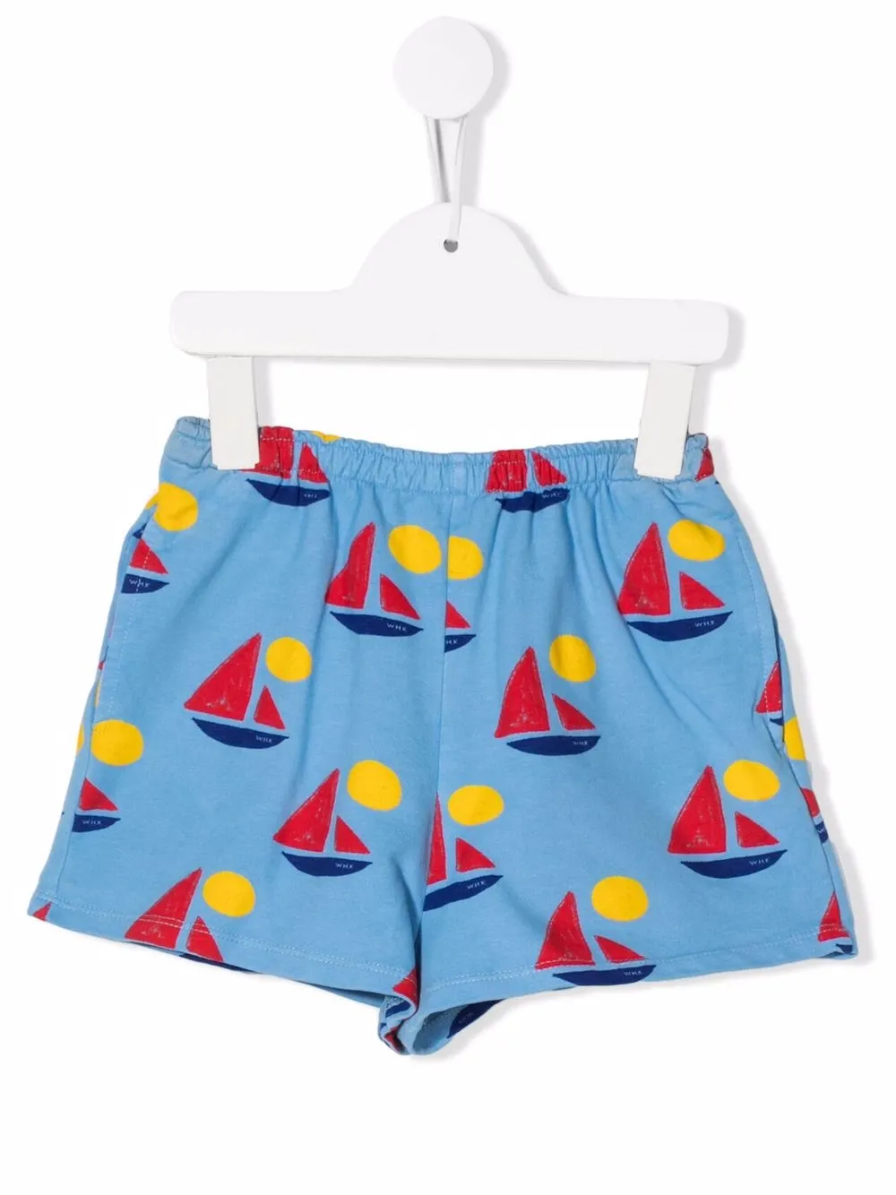 

Weekend House Kids. shorts deportivos con barcos estampados - Azul