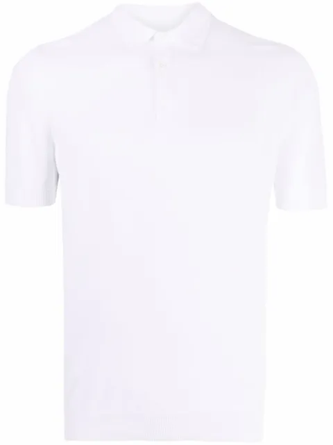 Fileria ribbed-trim cotton polo shirt 