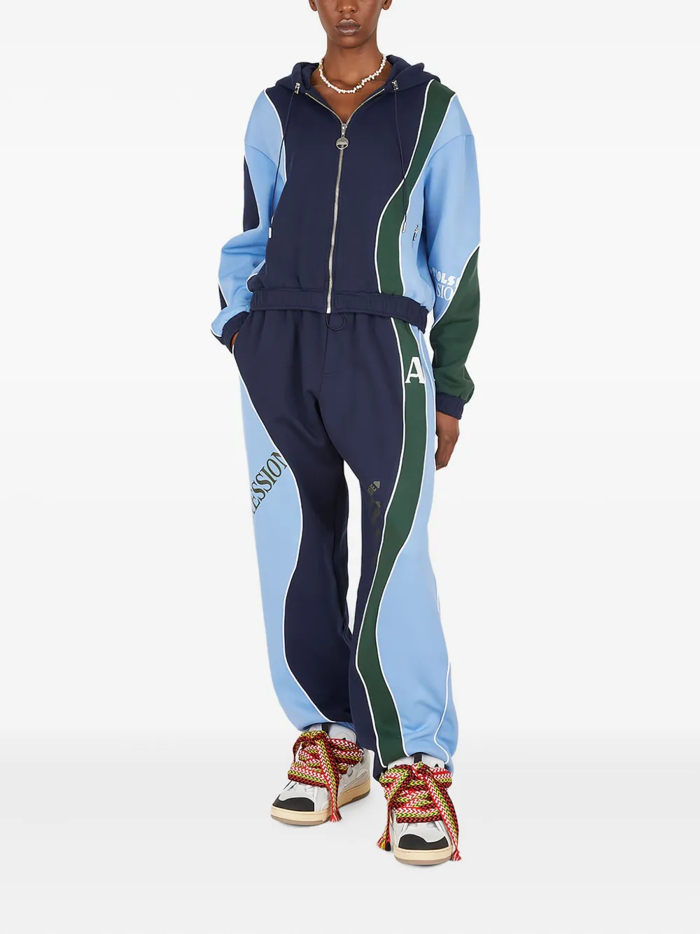 Ahluwalia Femi Panelled Wave Track Pants