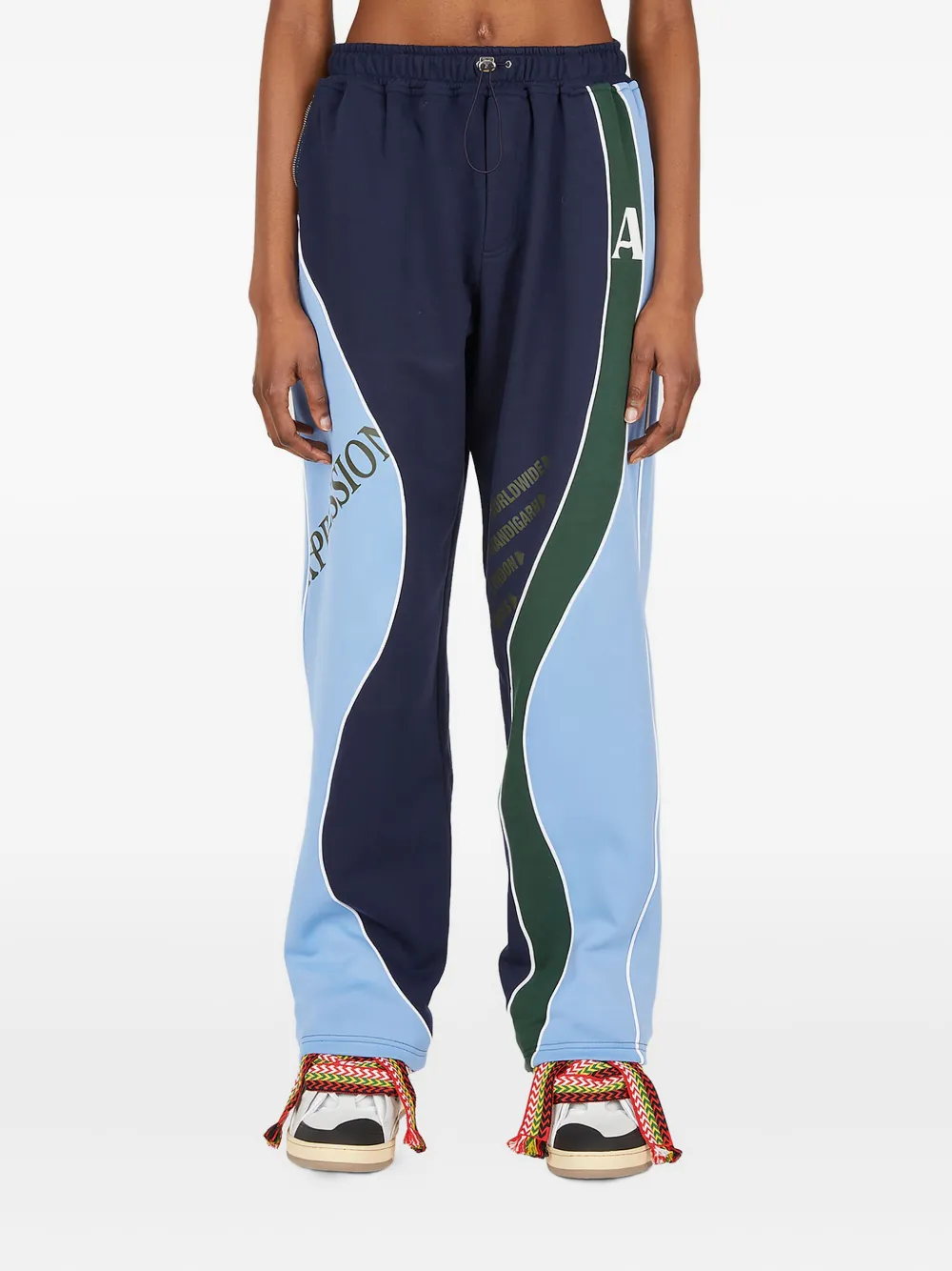 Ahluwalia Femi Panelled Wave Track Pants