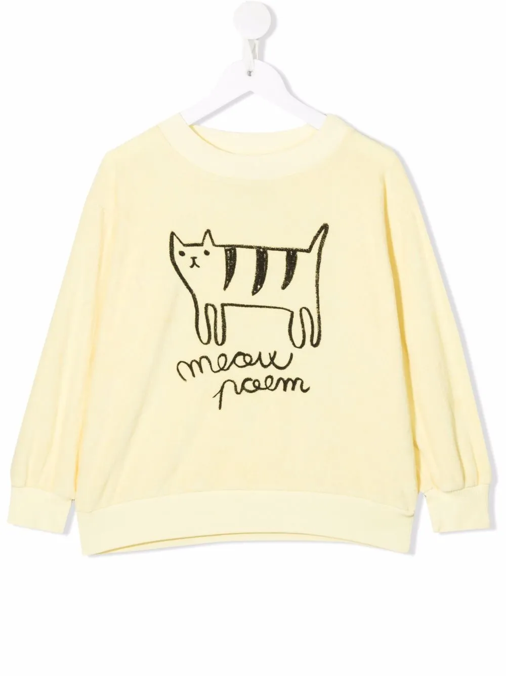 

Weekend House Kids. sudadera con motivo Meow Poem - Amarillo