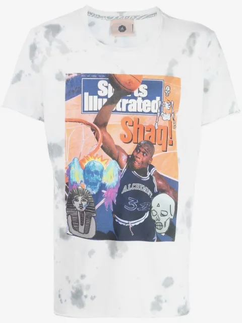 Alchemist graphic-print tie-dye T-shirt