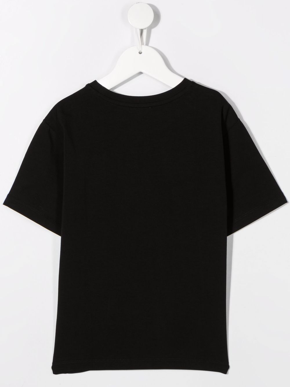Moschino Kids T-shirt met geborduurd logo - Zwart