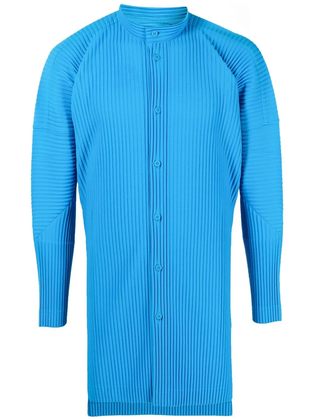 

Homme Plissé Issey Miyake camisa plisada con botones - Azul