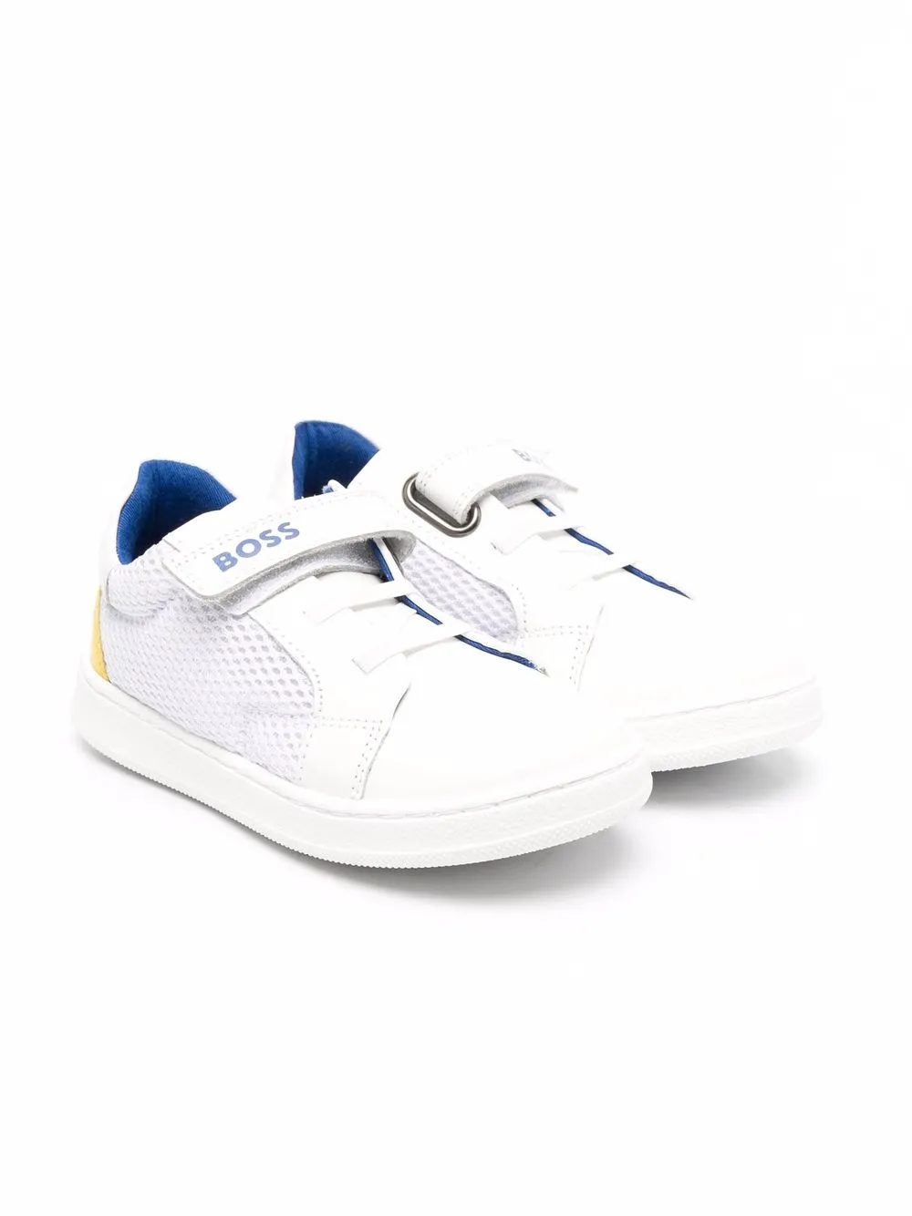 BOSS Kidswear tenis con logo estampado - Blanco