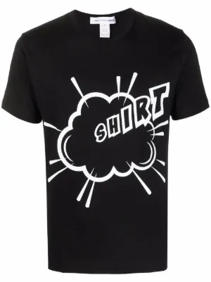 Comme Des Garçons Play Camiseta Com Estampa Gráfica | Preto