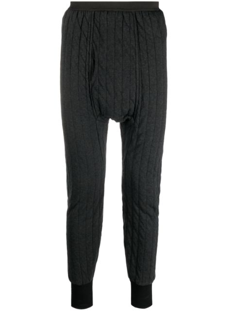 Maison Margiela Animal-patch panelled slim trousers Men