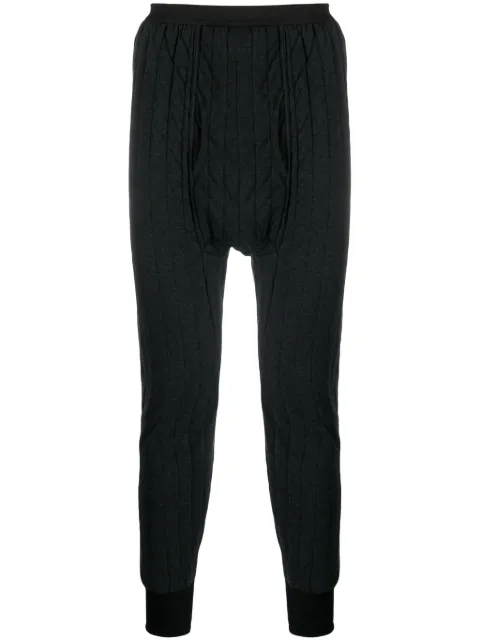 Maison Margiela Animal-patch panelled slim trousers