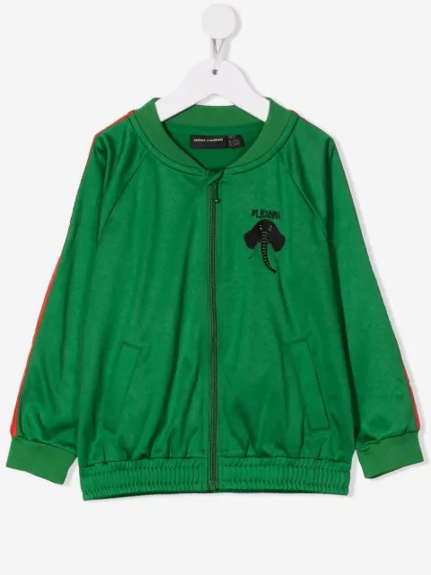 Mini Rodini veste bomber à logo brodé
