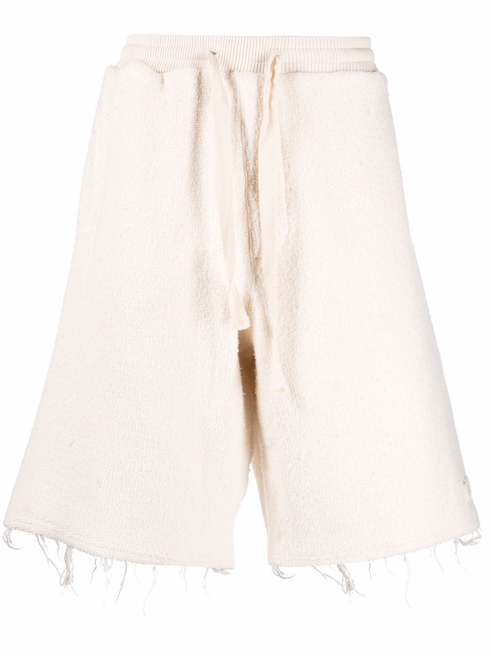 

MSGM frayed-edge track shorts - Neutrals