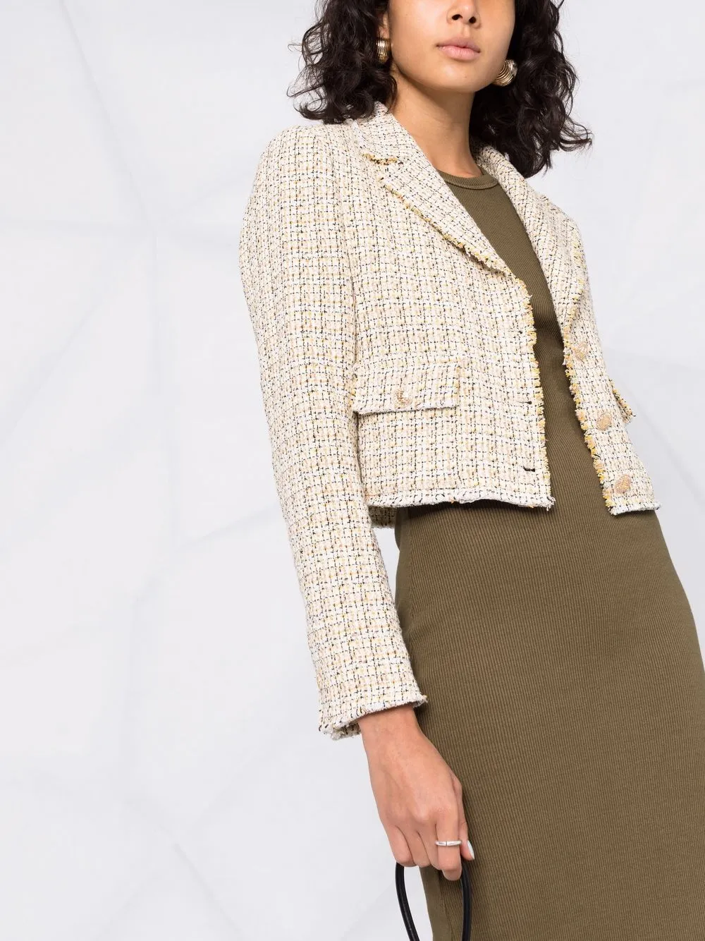 LIU JO Cropped Tweed Jacket - Farfetch