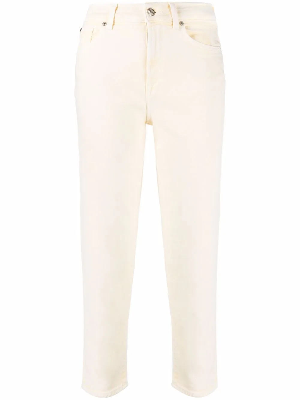 

7 For All Mankind jeans rectos con tiro alto - Amarillo