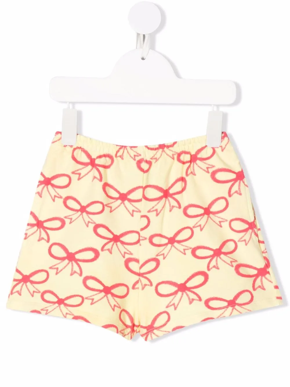 

Weekend House Kids. shorts deportivos con moños estampado - Amarillo