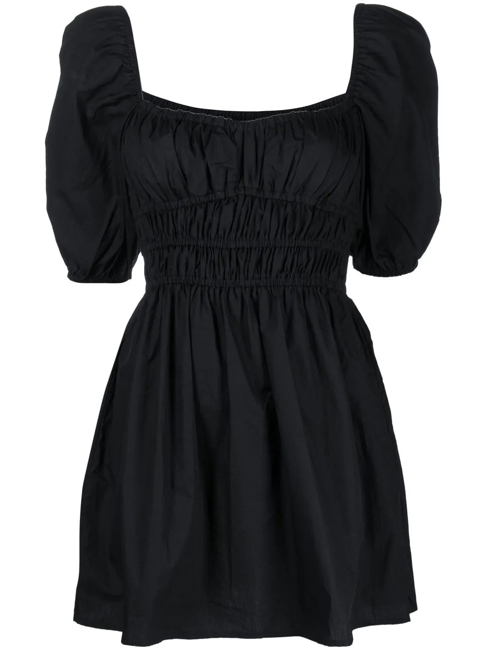 

Faithfull the Brand flared square-neck mini dress - Black