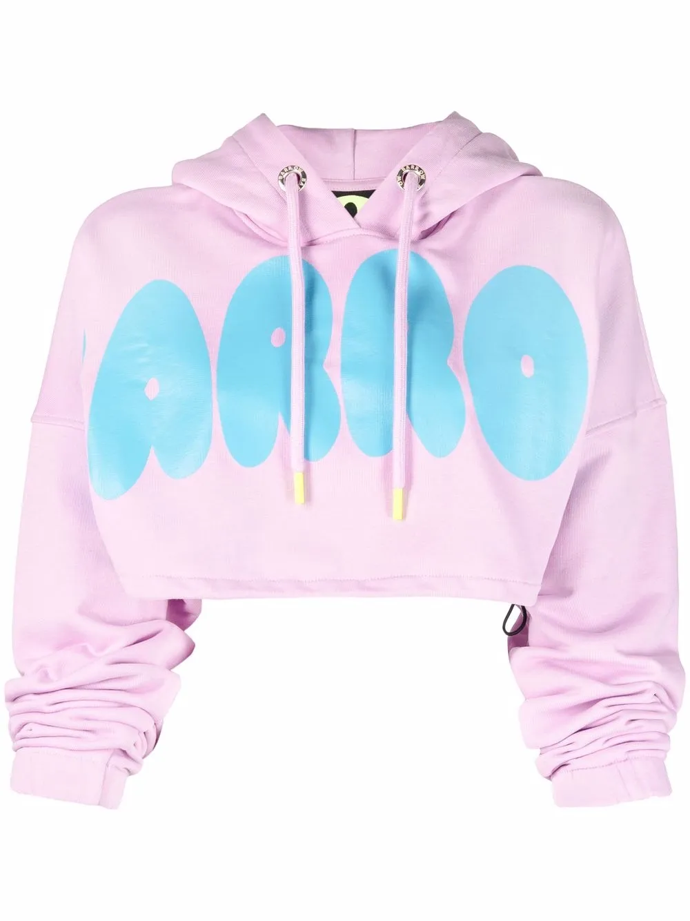 

BARROW logo-print cropped hoodie - Pink