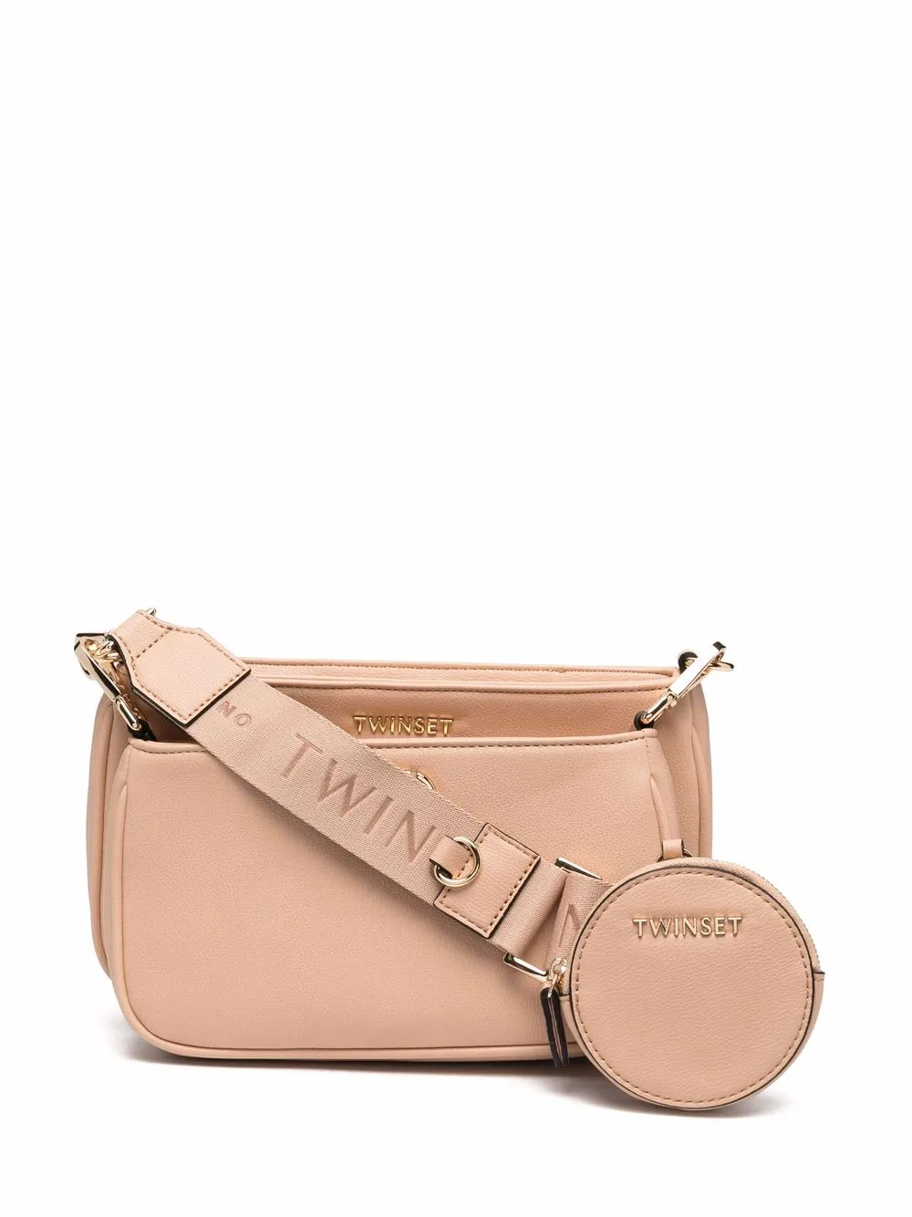 

TWINSET logo-plaque cross-body bag - Neutrals