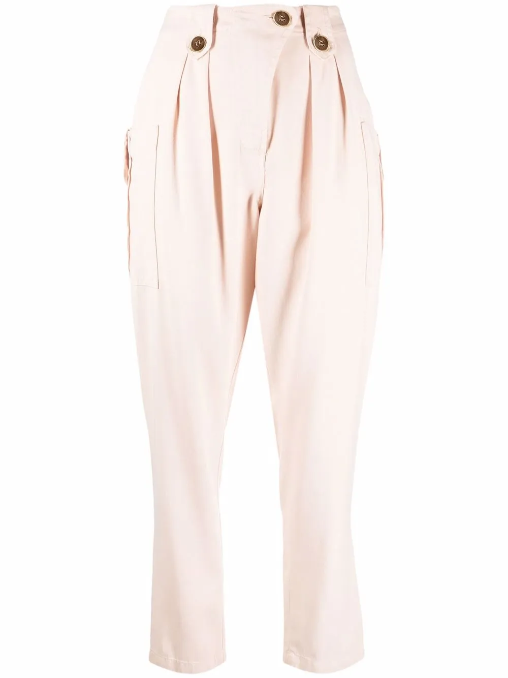 

Elisabetta Franchi pantalones capri con detalle de botones - Neutro