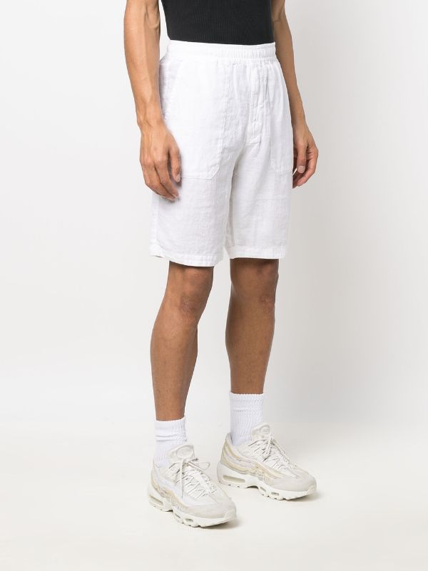 stone island linen shorts