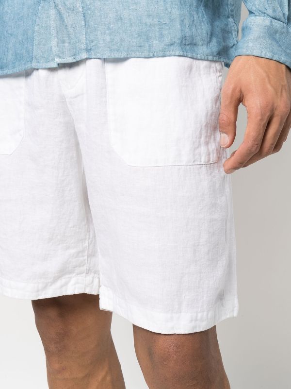 stone island linen shorts