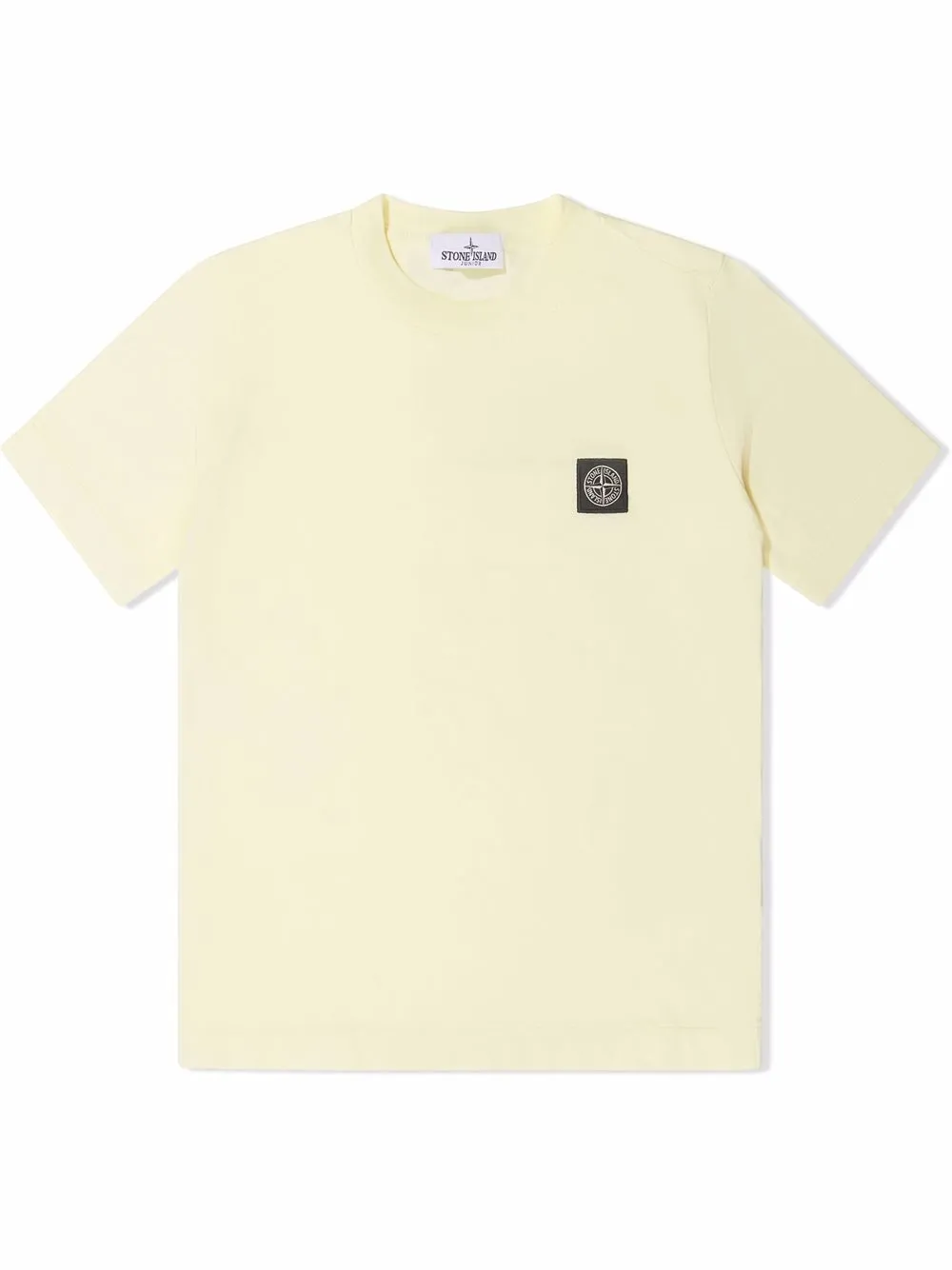 

Stone Island Junior playera con parche del logo - Amarillo