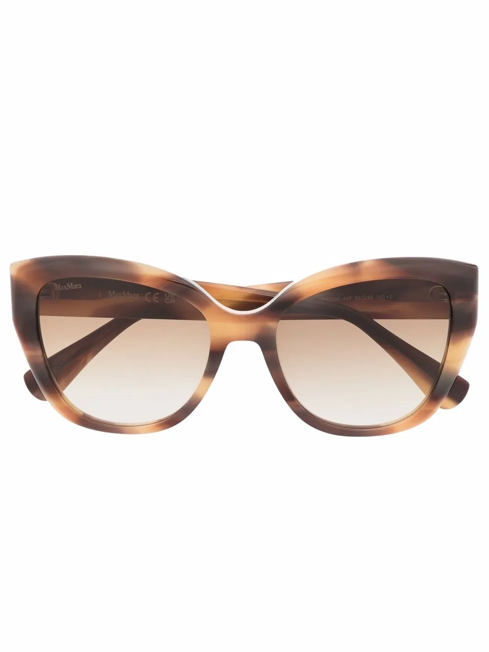 

Max Mara tortoiseshell-effect cat-eye sunglasses - Brown