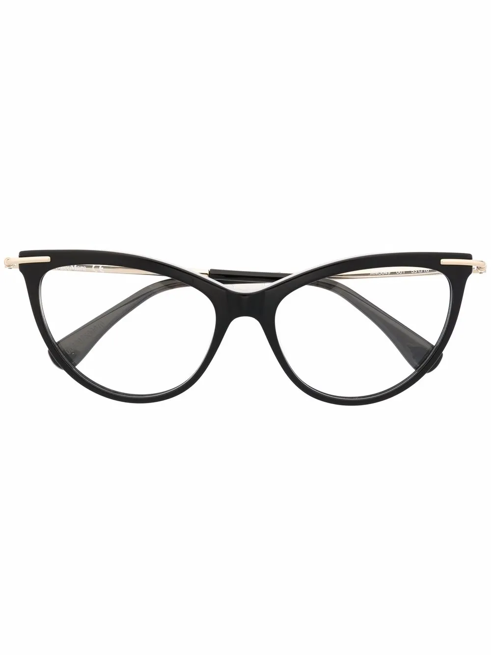 

Max Mara lentes con armazón cat eye y logo - Negro