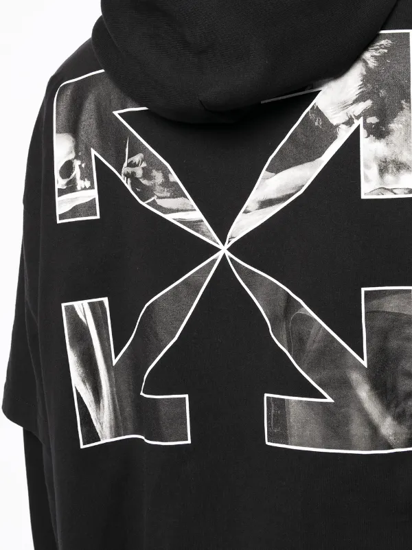 Off-White Men's Caravaggio Arrows Printed Hoodie