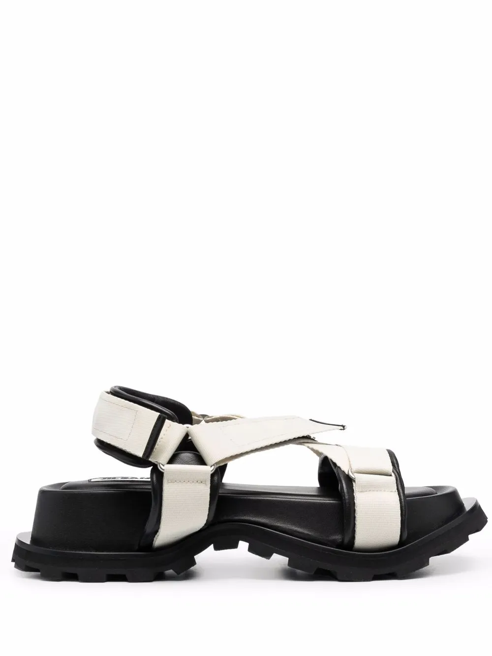 

Jil Sander touch-strap fastening sandals - Black