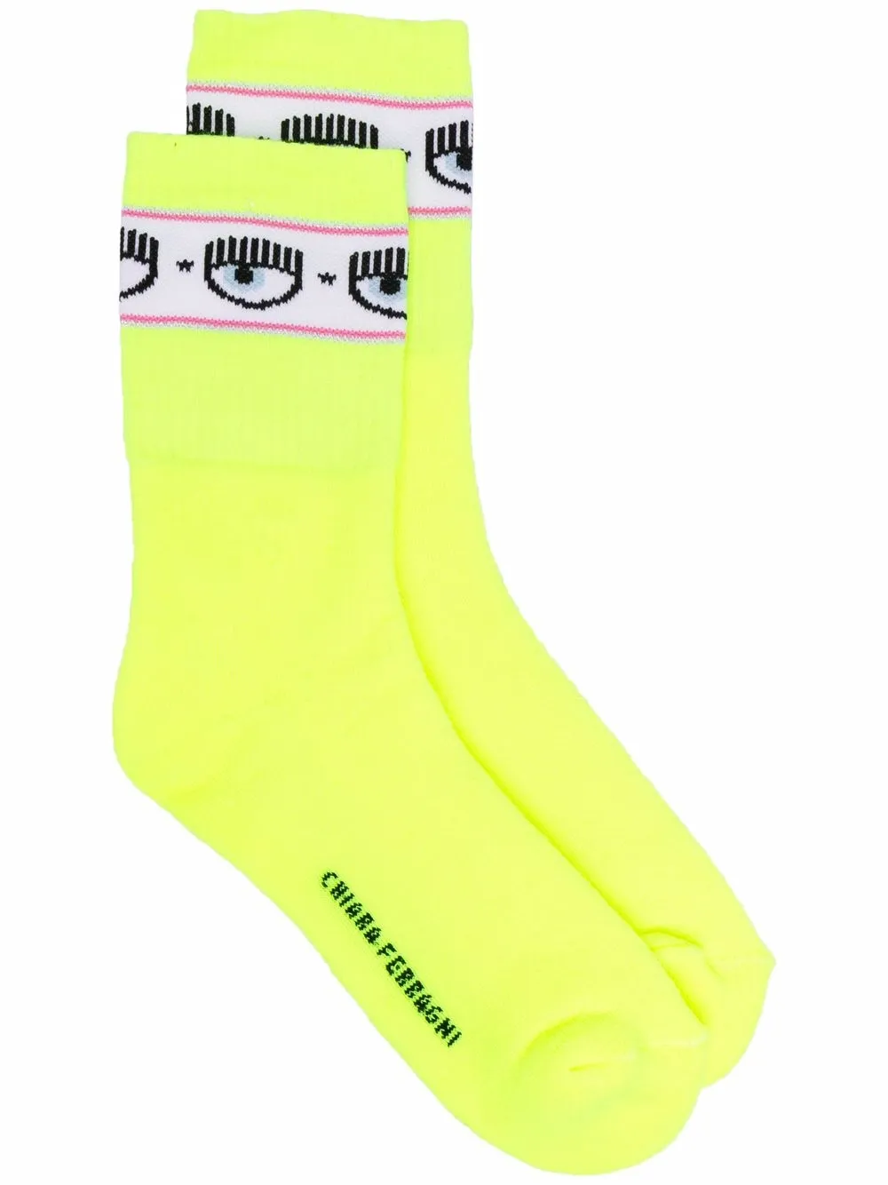 

Chiara Ferragni calcetines con banda del logo - Amarillo
