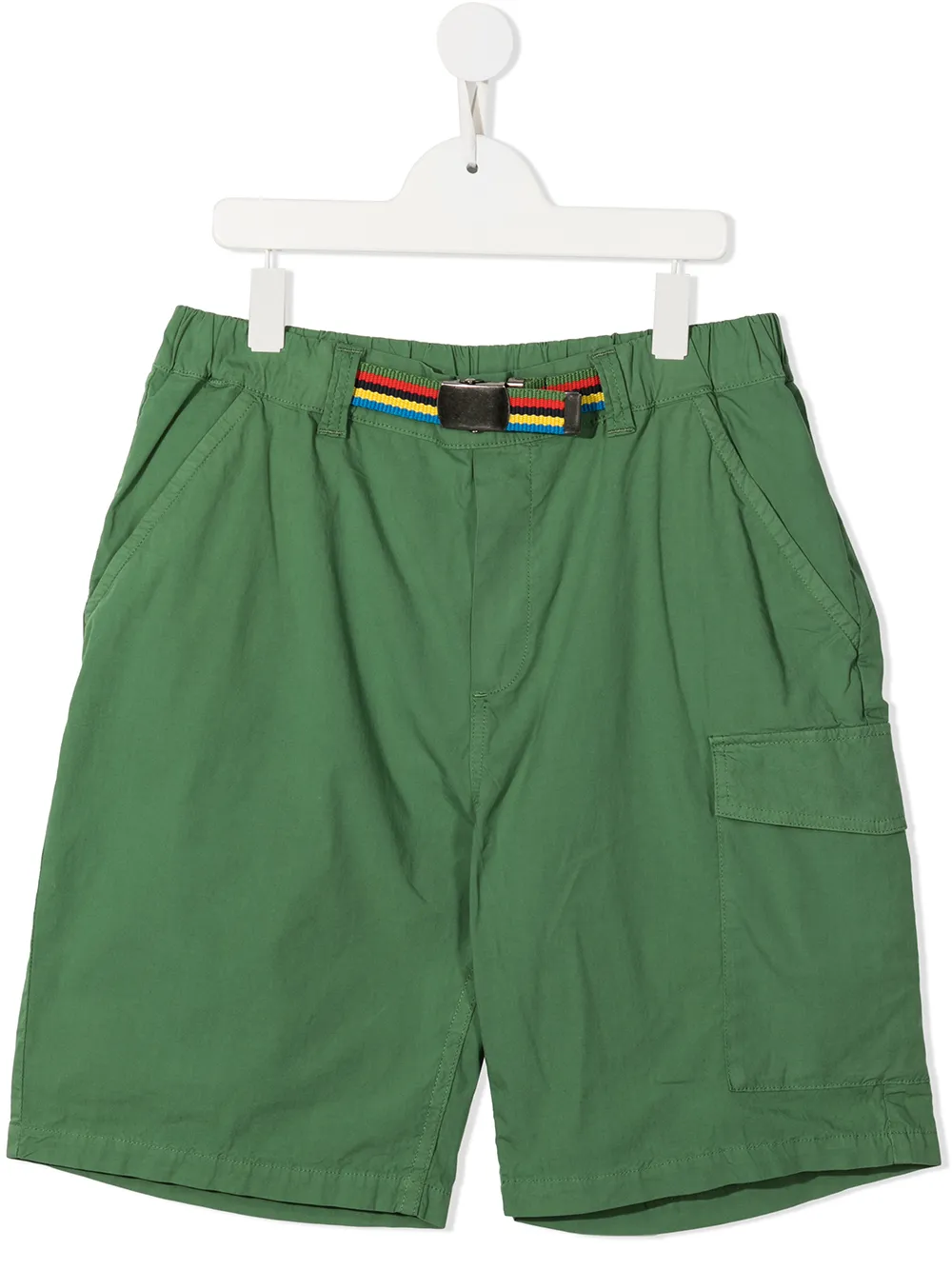 

Paul Smith Junior shorts con parche del logo en la parte trasera - Verde