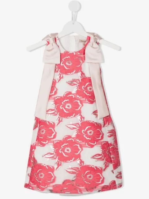 Hucklebones London sleeveless rose-print dress