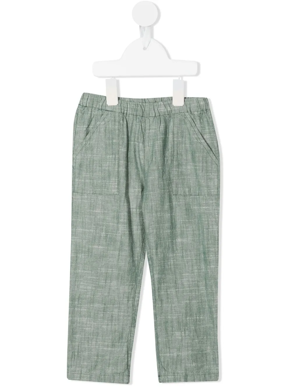 

Bonpoint pantalones rectos con pretina elástica - Verde