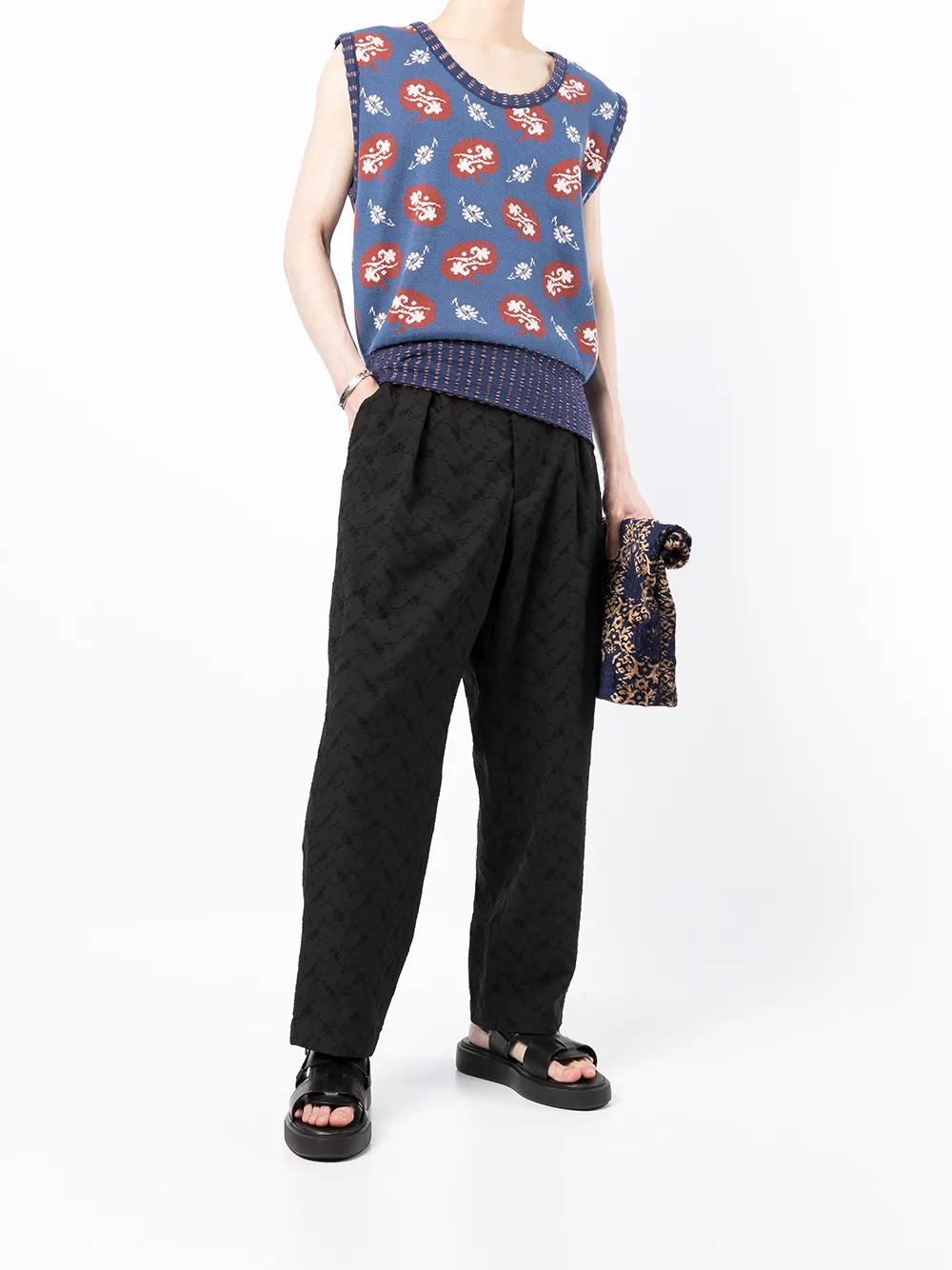 Sasquatchfabrix. Broek met verlaagd kruis - Zwart
