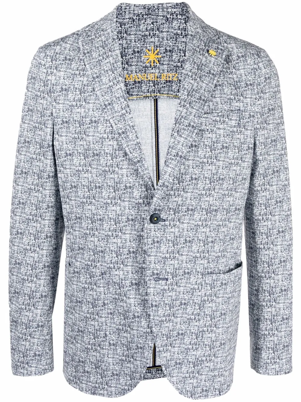 

Manuel Ritz speckled single-breasted blazer - Blue