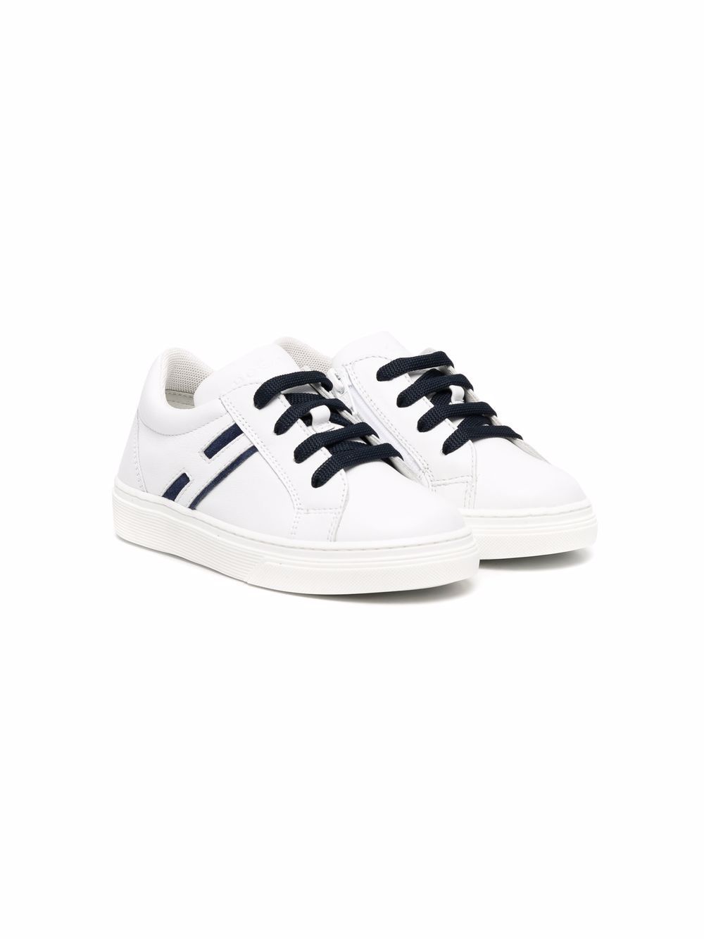 фото Hogan kids side-stripe lace-up sneakers