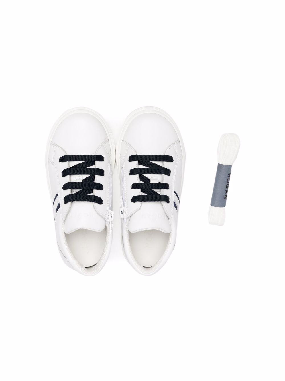 фото Hogan kids side-stripe lace-up sneakers