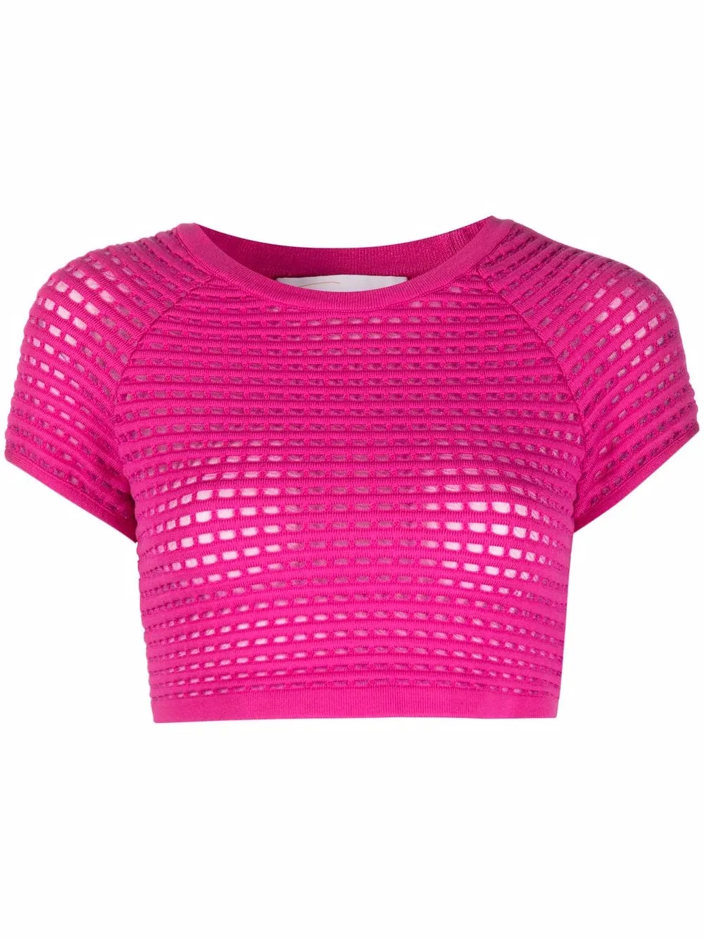 Genny open-knit cropped top