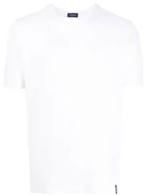 Tシャツ・カットソー DRUMOHR Men T Shirts D0KK303 105 White Cropped Fit T-Shirt