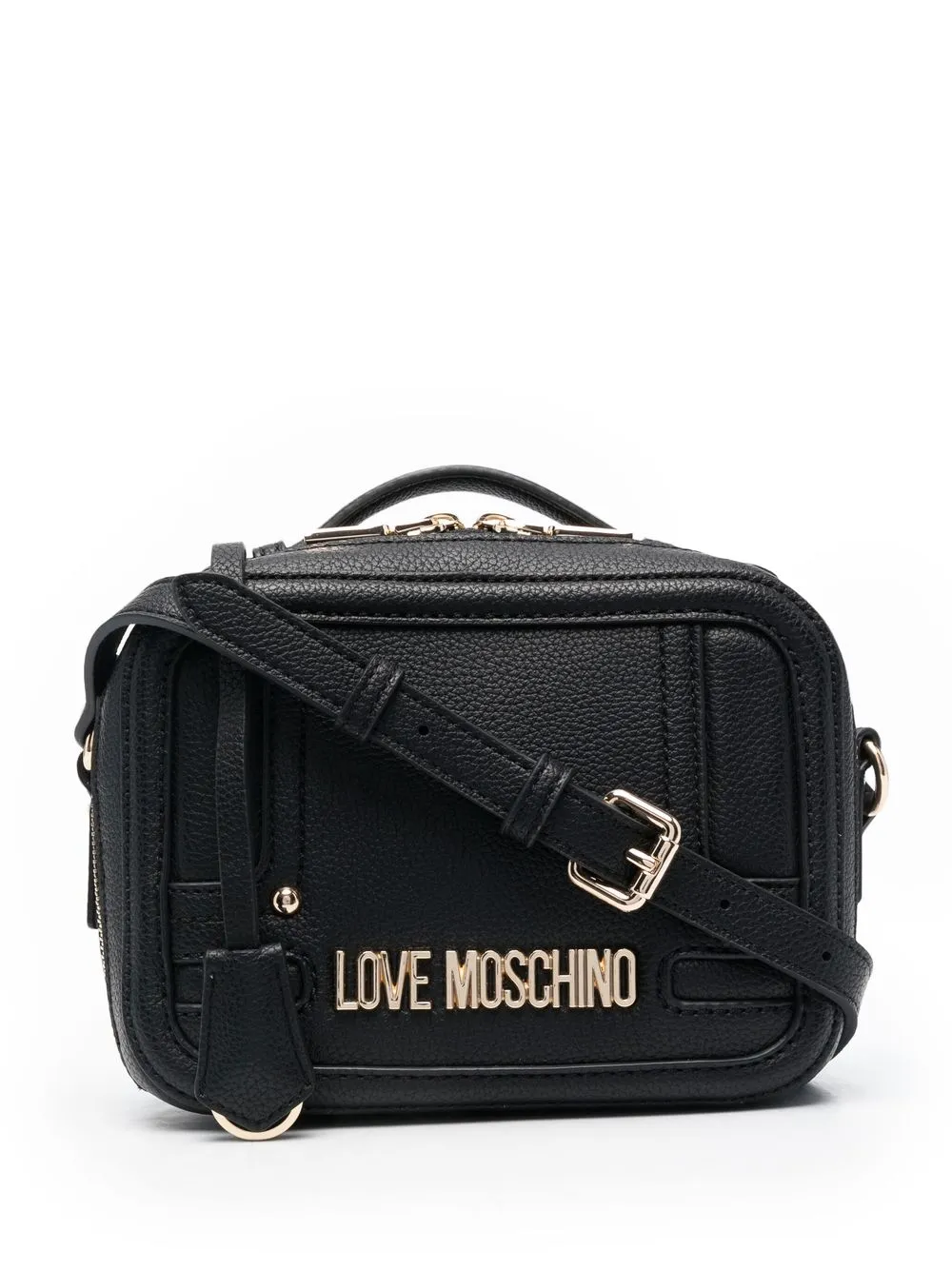 

Love Moschino bolsa con logo y cierre - Negro