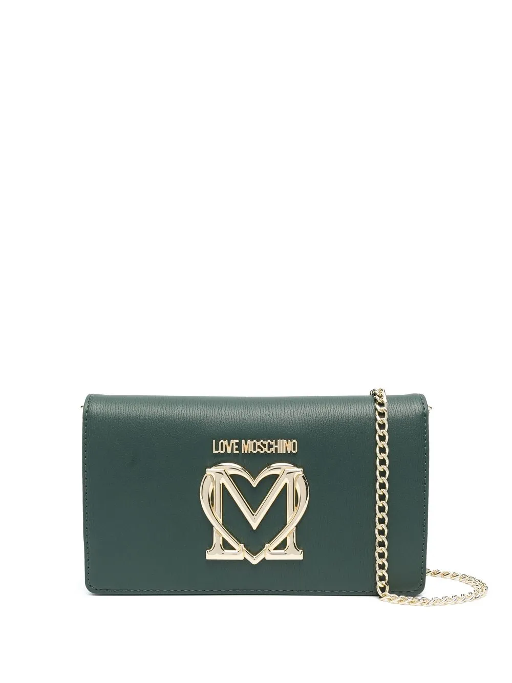 

Love Moschino bolsa de hombro con placa del logo - Verde