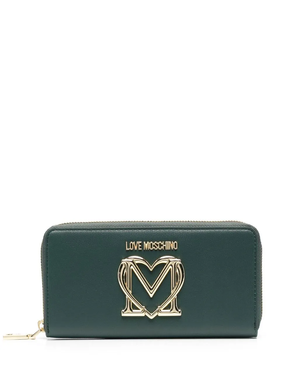 

Love Moschino cartera con logo y corazón - Verde