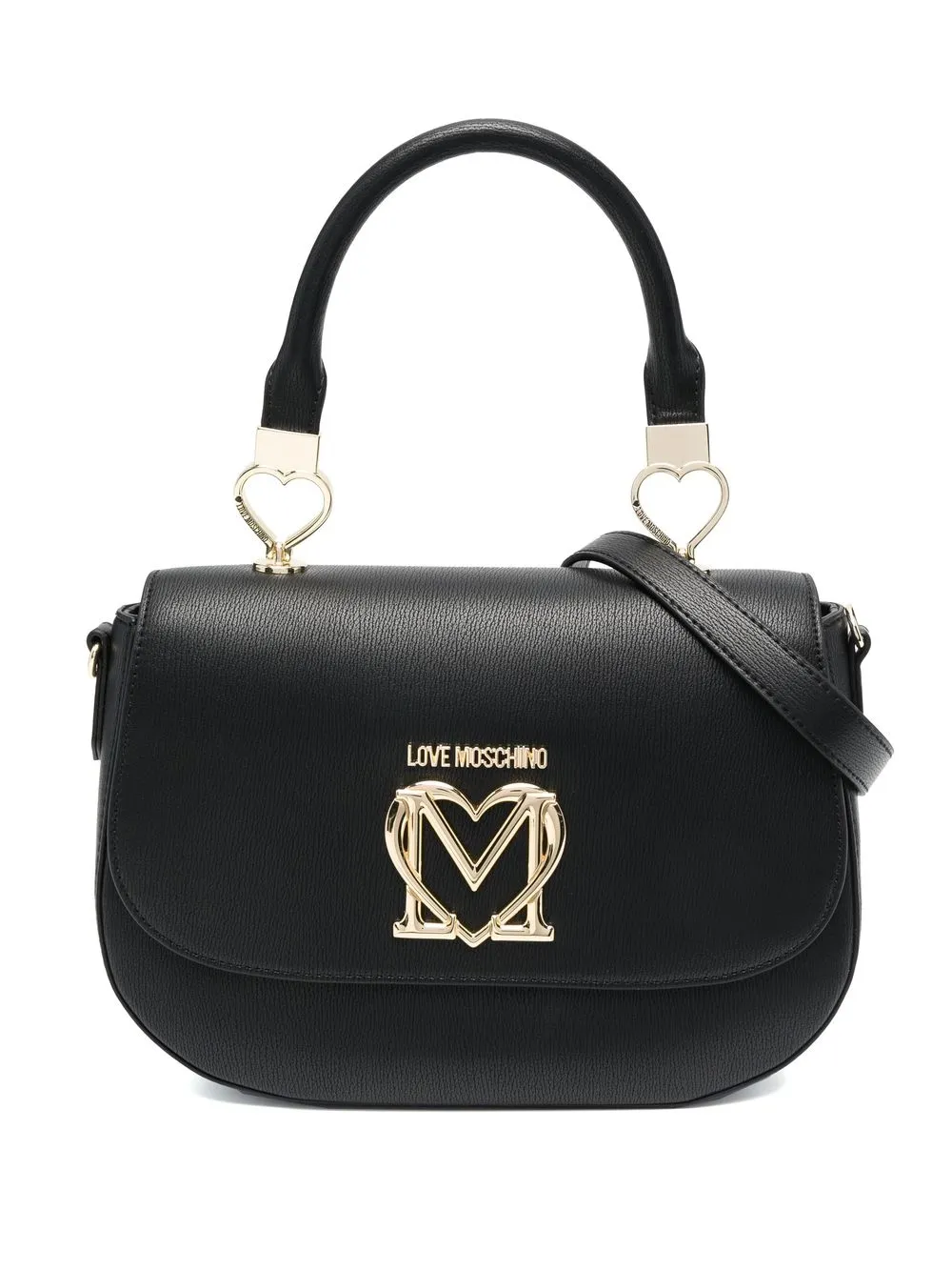 

Love Moschino tote con detalle de corazón - Negro