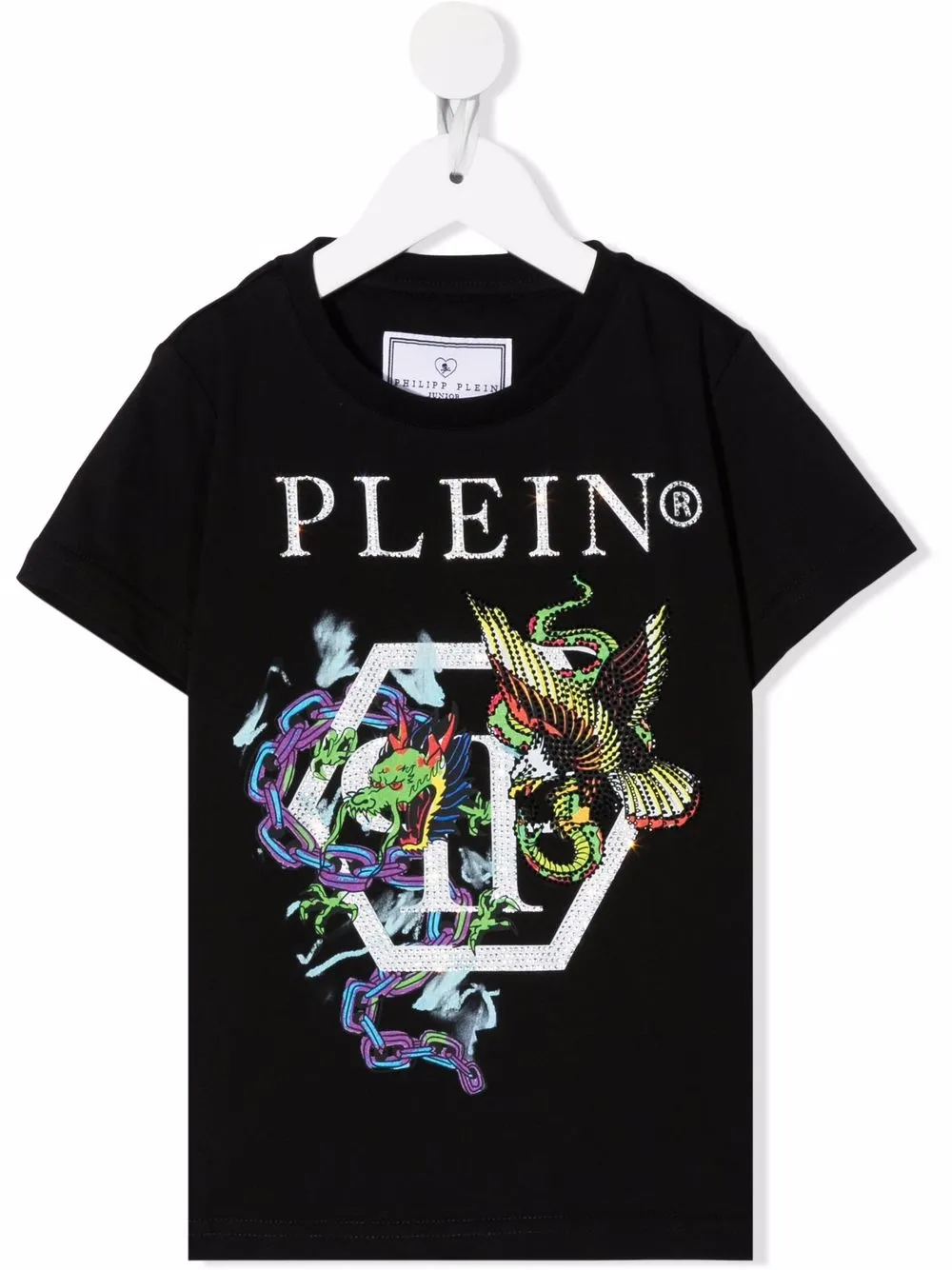 

Philipp Plein Junior graphic-print short-sleeve T-shirt - Black