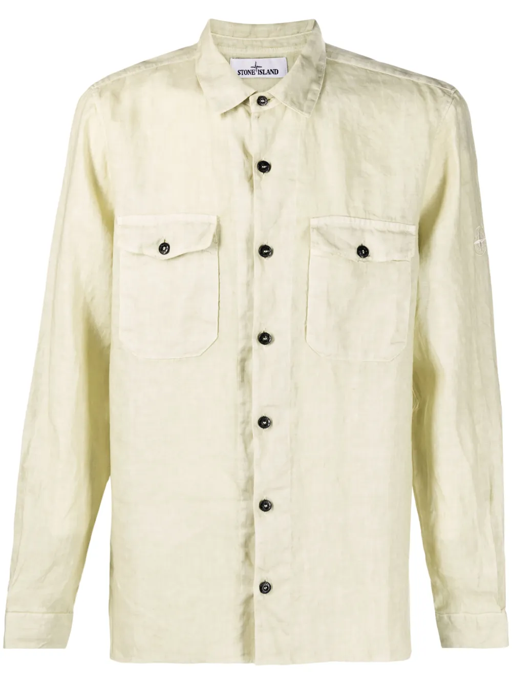 Stone Island コンパス リネンシャツ