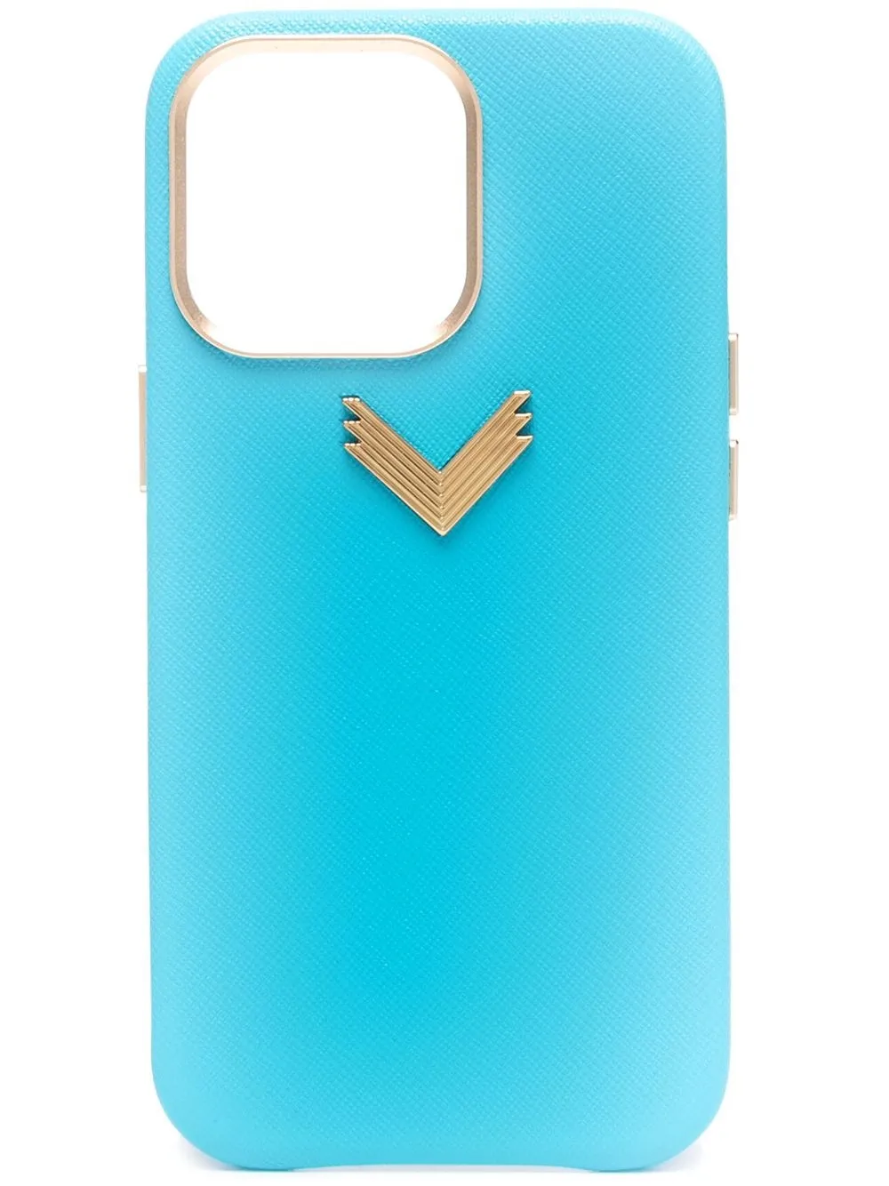 

Manokhi funda para iPhone 13 Pro con placa del logo de MANOKHI x Velante - Azul