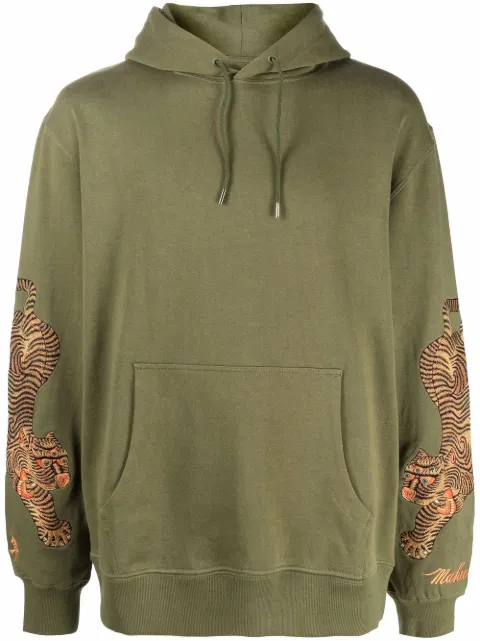 Maharishi hoodie con tigre estampado